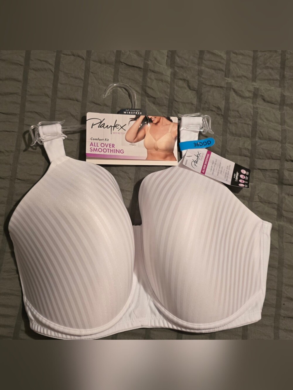 Playtex All Over Smoothing Comfort Fit Bra - White (36DDD)